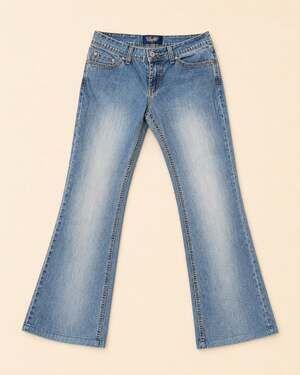 Angels Jeans Y2K Low Rise Bootcut‎ Flares with Beaded Embroidery